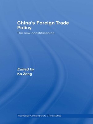 cover image of China's Foreign Trade Policy